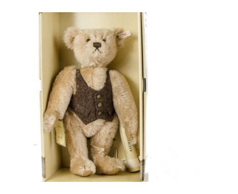 A Steiff Limited Edition British Collector’s Blond 43 Teddy Bear, in original box with certificate, 1937 of 3000, 1996