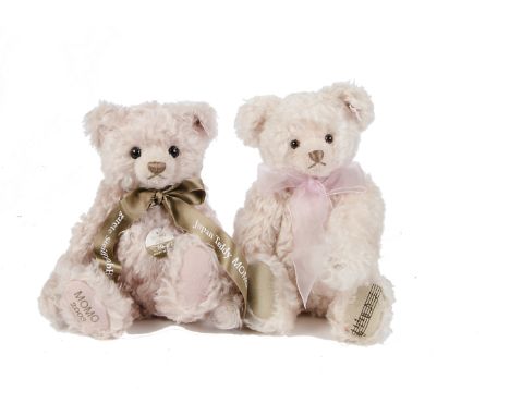 Two Steiff Limited Edition pink Teddy Bears: a Momon Teddy Bear exclusively for Japan, 1193 of 1500, in original box with cer