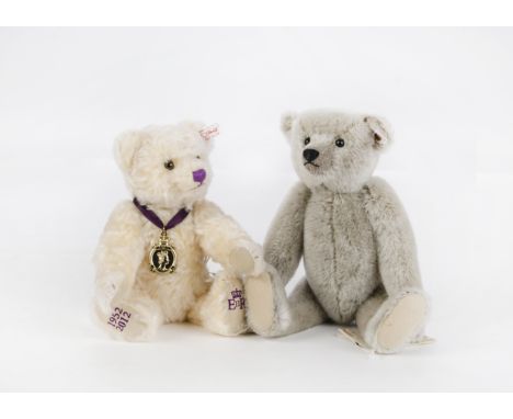 Two Steiff Year Editions for Danbury Mint Teddy Bears: The “Perfekt’ Bear, 265 for the year 2008; and Diamond Jubilee Teddy B