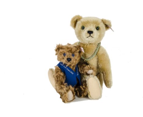 A Steiff The Toy Store Anno Teddy Bear, 676 of 1500, in original bag with certificate, 1999; and a Steiff Club Event Teddy Be