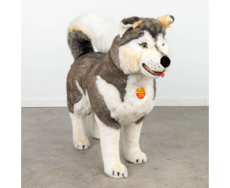 Steiff Husky grey, EAN 524394, around 1998-1999 (75cm)