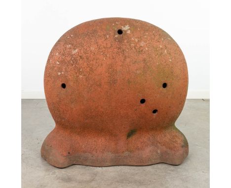 Yves RHAYƒ (1936-1995) 'No Title' a garden statue made of terracotta. Marked on the back. (22 x 75 x 72cm)