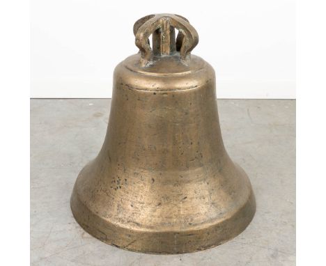 Fonderies de A. Causard a Tellin, a large bell made of bronze. Circa 1900. From the chapel of Chaspierre, Belgium. (45 x 45cm