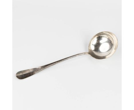 Christofle, a large ladle made of silver-plated metal. Marked. (32cm)