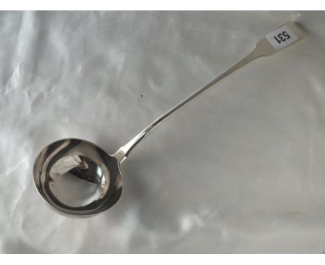 Georgian fiddle pattern soup ladle, Lon 1836 by WS 215g.  