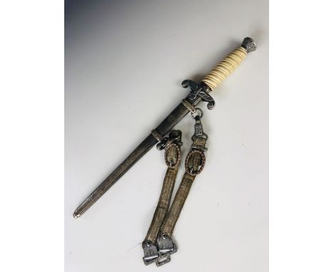 A German Third Reich Army officer's dagger with straps