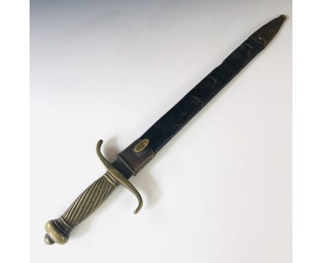 A Prussian Model 1852 hirschfanger / short sword