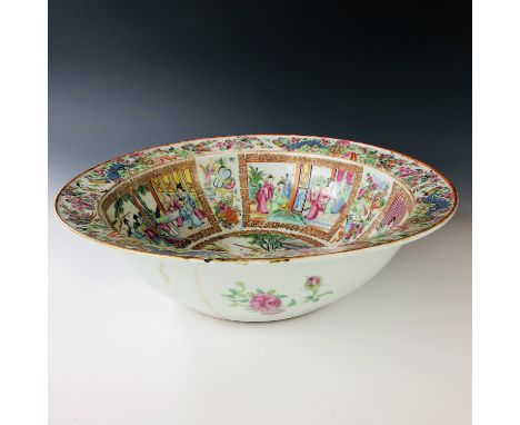 A Qianlong Chinese famille-rose bowl / basin, 42 cm
