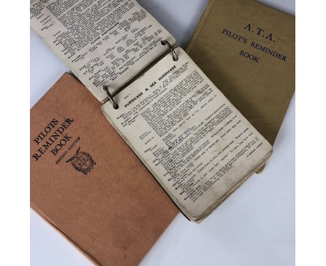 Three related Air Transport Auxiliary publication, comprising the official "ATA Ferry Pilot's Notes", and two editions of "AT