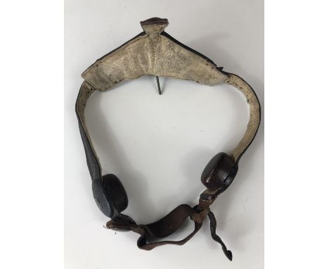 A Luftwaffe flying helmet laryngophone / throat microphone