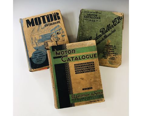 Three early 20th Century motor car catalogues, including Brown Brothers, Motor and Tool Catalogue, No 448, 1938, East London 