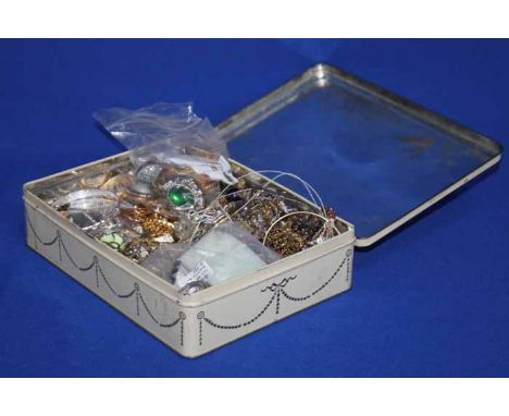 TWO BOXES OF COSTUME JEWLERY
one box in lacquer, including a Henley lady watch, a mother of pearl and black laquer necklace, 