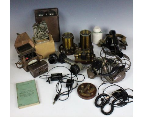 A selection of GPO ephemera and operating equipment to include a GPO 16324 spacing marking piece on stand, and another simila