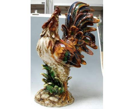 A reproduction ceramic cockerel, 58cm