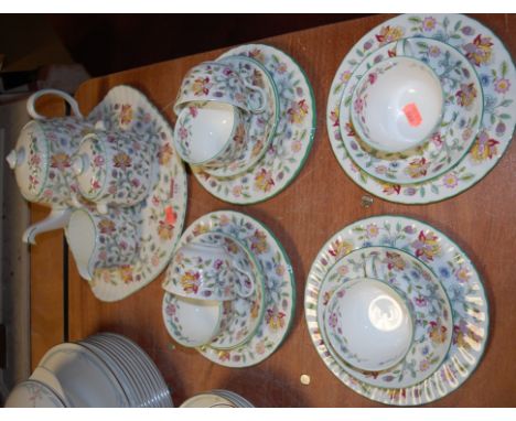 A part Mintons Haddon Hall tea service