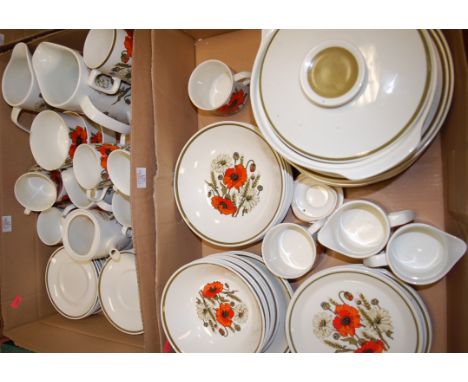 Two boxes of J & G Meakin table china
