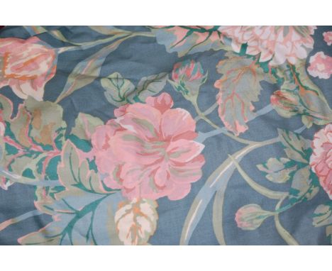 A box of assorted floral curtains