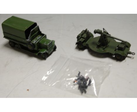 A Dinky Toys cased Royal Tanks Corps light tank unit diecast vehicle 