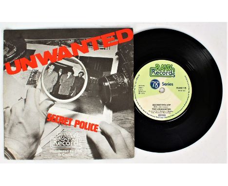 The Unwanted – Secret Police ( RAW 15 , UK first pressing, 1978, VG/VG+)