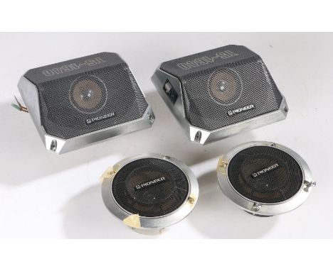 Pioneer car speakers including a pair of TS-1340 90w shelf speaker together with a pair of TS-10710w door speakers (4)