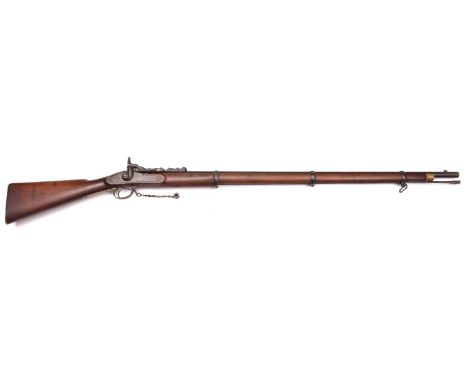 An above average .577" Snider Mark III ** 3 band rifle, 54" overall, barrel 36½" with ordnance proofs and Enfield inspector's