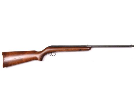 A .177" BSA Cadet air rifle, number B38093 (1946-49), the butt bearing a small Belfast retailer's stamp (the name illegible).