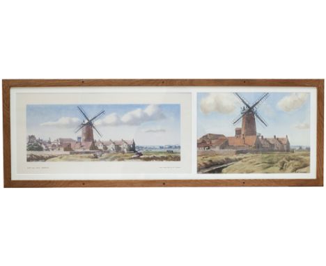 Cley Near Holt + Carriage Print Original water colour art work by R. E. Jordan for the LNER carriage print CLEY NEAR HOLT, NO