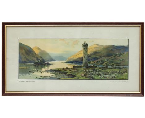 Loch Shiel Haslehurst Carriage print LOCH SHIEL INVERNESS-SHIRE by E.W. Haslehurst from the LNER Pre War Series. Framed and g