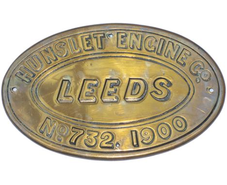 Hunslet 732 1900 ex MSC No20 Glasgow Worksplate HUNSLET ENGINE CO LEEDS No732 1900 ex Manchester Ship Canal 0-6-0 with side t