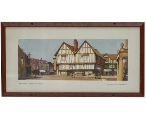 Booth Hall Evesham Sherwin Carriage print BOOTH HALL, EVESHAM from an original water colour painting by Frank Sherwin from th