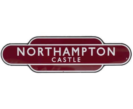 BR(M) FF Northampton Castle Totem BR(M) FF NORTHAMPTON CASTLE from the former London &amp; North Western Railway station betw