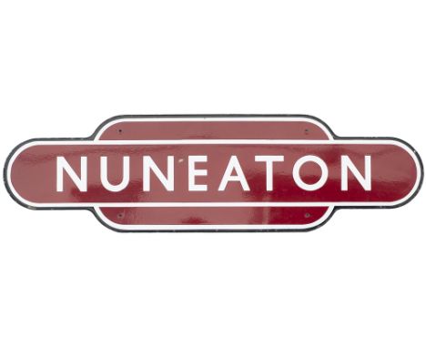 BR(M) FF (wall) Nuneaton Totem BR(M) FF wall mounted NUNEATON from the former London &amp; North Western Railway station orig