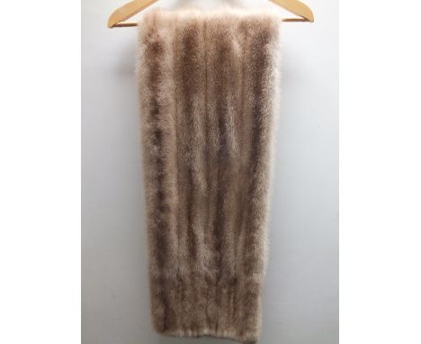 A VINTAGE PALOMINO MINK FUR STOLE / WRAP, fully lined, overall L 162 cmCondition Report:A very small area of stitching has co