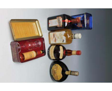 FOUR ASSORTED BOTTLES CONSISTING OF 1 BOTTLE OF GLEN CRINAN BLENDED SCOTCH WHISKY, 1 bottle of Grand Marnier Orange & Fine Ol