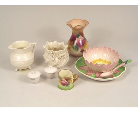 ROYAL WORCESTER.
A pair of Royal Worcester miniature pudding basins, a Royal Worcester vase, No.2492 & a miniature mug, No.28