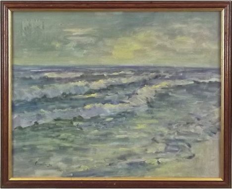 CUMINGS SEASCAPE.
A seascape, gouache, singed Cumings.
40 x 50cm.