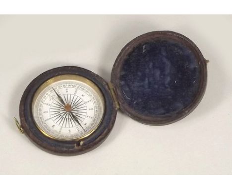 POCKET COMPASS.
An early 19th century pocket compass.
Diameter 4cm.