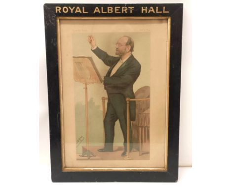 A Vanity Fair print, Albert Hall, in a painted inscribed Royal Albert Hall frame, 44 x 33 cm, assorted prints (6) Provenance: