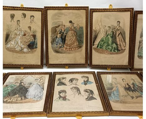 A set of ten French fashion prints (box) Provenance:&nbsp; A single owner collection, from the studio of a seamstress