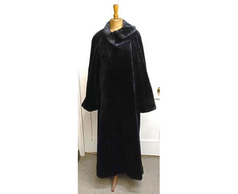 A ladies faux fur full length coat by Wallis, size M/L