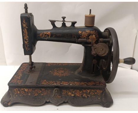 An Atlas B table top sewing machine, 33 cm wide Provenance:&nbsp; A single owner collection, from the studio of a seamstress