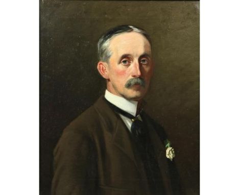 Augustus Burke RHA (1838-1891) ÿ "Portrait of Walter Osborne," Oils on canvas 60cms x 50cms (24? x 20?). (1) Inscribed verso 