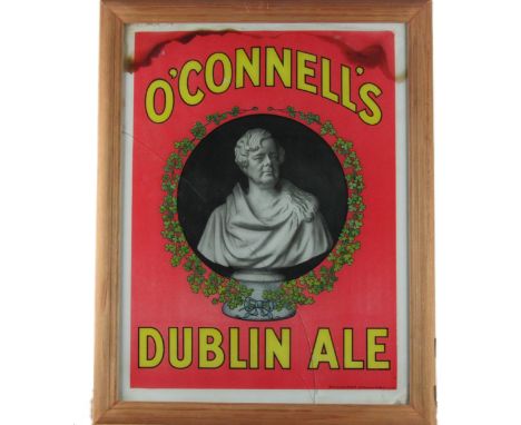 A rare lithograph Advertisement Print, for 'O'Connell's - Dublin Ale,' printed by David Allen &amp; Sons Ltd., (40 Gt. Brunsw