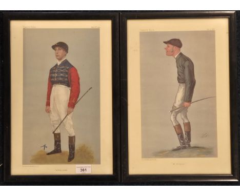 A Pair of Vanity Fair Vincent brooks day &amp; sons lithograph Prints titled "Mr Abington " dated 6th October 1888 &amp; "A K