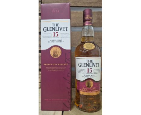 The Glenlivet 15 Years of age Single Malt Scotch Whisky 700ml. Full sealed &amp; with box 