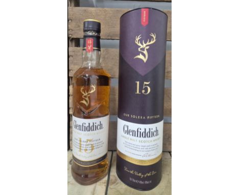 Glenfiddich "Our Solera Fifteen"  Single Malt Scotch Whisky 70cl. Full sealed &amp; with box