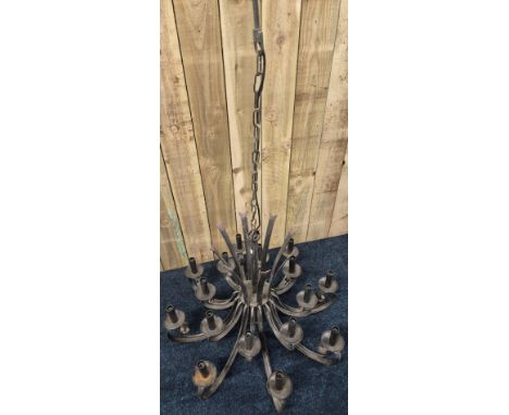 Heavy Bespoke Cast Iron Chandelier. 65x85cm 