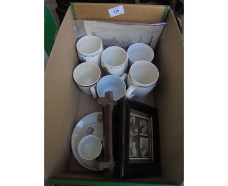 A number of Royal Commemorative items as follows:- mug Edward VIII Coronation 1937, mug Coronation of King George VI and Quee