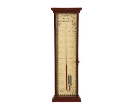 A MAHOGANY CASED HOOKE'S OTHEOMETERPHILLIP COLLINS, MERTON, DEVON, LATE 20th CENTURYThe printed paper scale with herringbone 