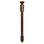 AN INCOMPLETE GEORGE I/II ‘RED WALNUT’ MERCURY STICK BAROMETER